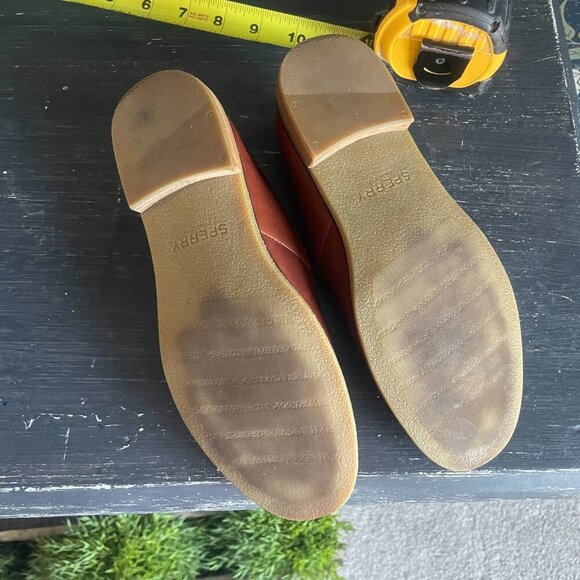 Sperry Women's Tan Seaport Levy Leather Memory-Foam Slip-On Loafers - Picture 11 of 11